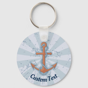Anchor with Chain Keychain