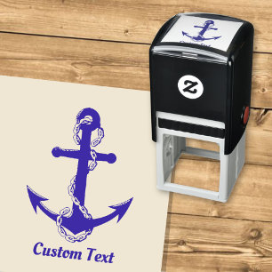 Anchor with Chain Self-inking Stamp