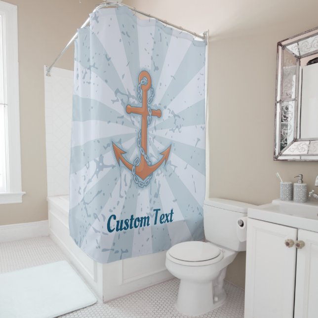 Anchor with Chain Shower Curtain (In Situ)