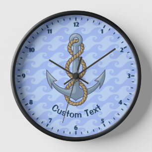 Anchor with Rope Clock