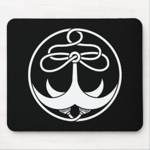 Anchor with rope mouse pad