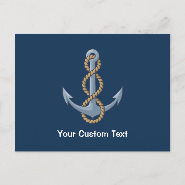 Anchor with Rope Postcard (Front)
