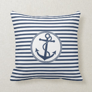 Anchor with Stripes Cushion