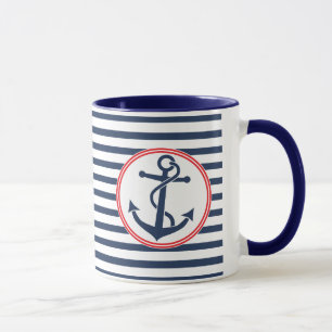Anchor with Stripes Mug