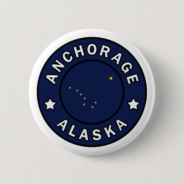 Anchorage Alaska 6 Cm Round Badge (Front)