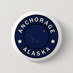 Anchorage Alaska 6 Cm Round Badge
