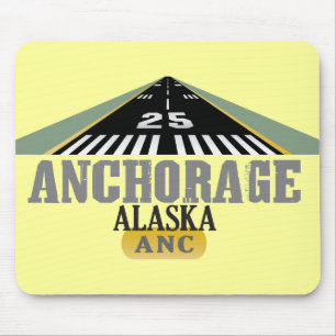 Anchorage Alaska - Airport Runway Mouse Pad