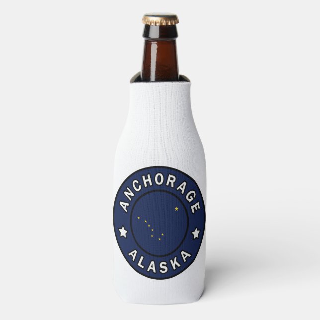 Anchorage Alaska Bottle Cooler (Bottle Front)
