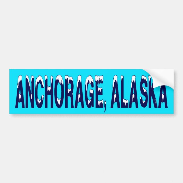 ANCHORAGE ALASKA BUMPER STICKER (Front)