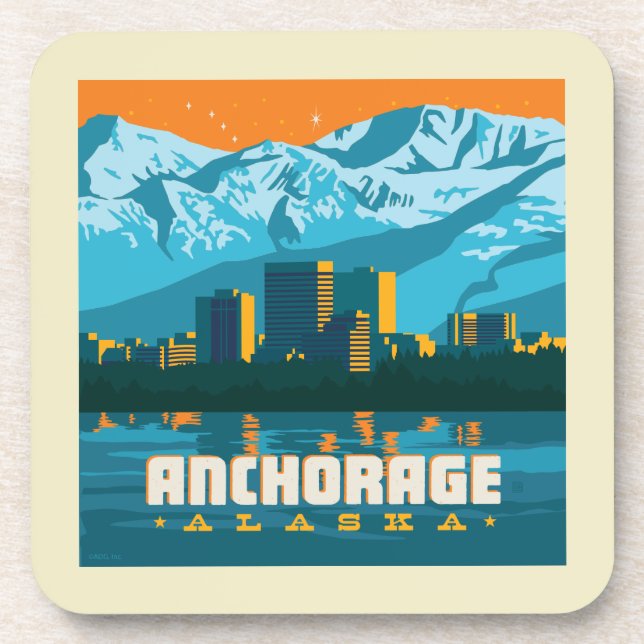 Anchorage, Alaska Coaster (Front)