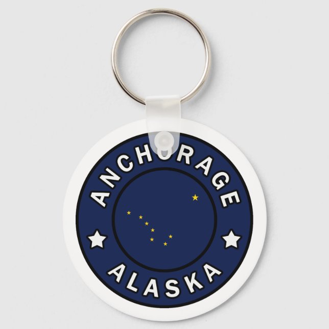 Anchorage Alaska Key Ring (Front)