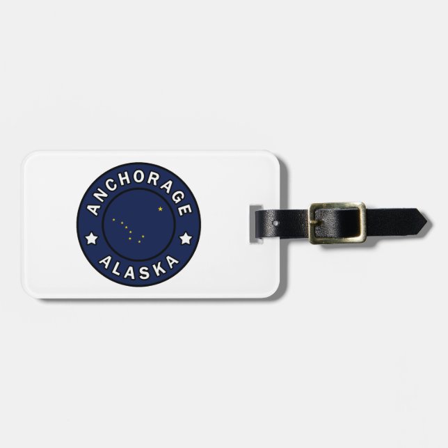 Anchorage Alaska Luggage Tag (Front Horizontal)