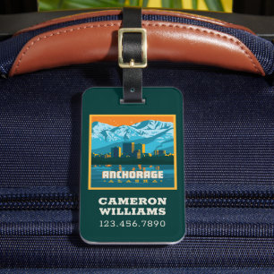 Anchorage, Alaska Luggage Tag