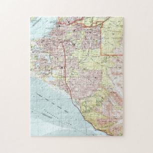 Anchorage Alaska Map (1994) Jigsaw Puzzle