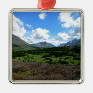 Anchorage Alaska Metal Tree Decoration