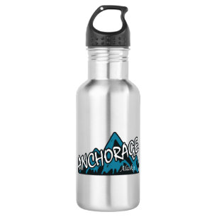 Anchorage Alaska Mountains 532 Ml Water Bottle