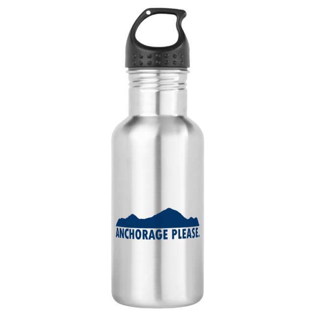 Anchorage Alaska Please 532 Ml Water Bottle (Front)