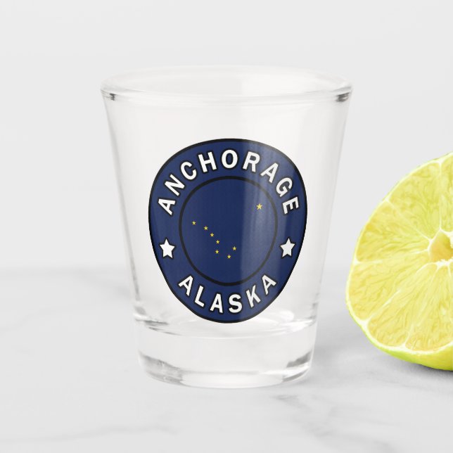 Anchorage Alaska Shot Glass (Front)