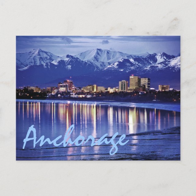 Anchorage, Alaska, U.S.A. Postcard (Front)