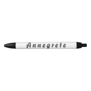 anchored ball point black ink pen