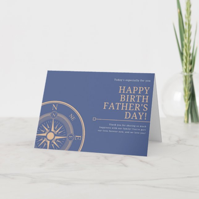 Anchored Birthfathers day Card (Front)
