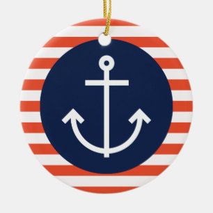 Anchored Ceramic Ornament