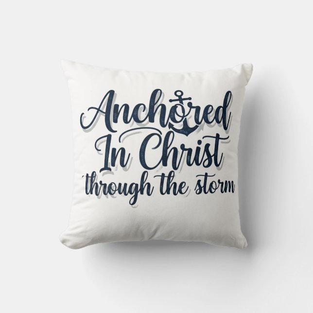Anchored in Christ Cushion (Front)