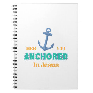 Anchored in Christ Notebook with Hebrews 6:19