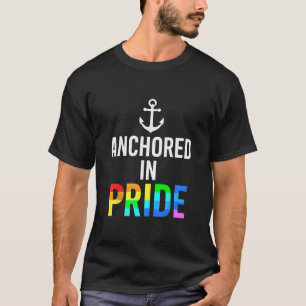Anchored In Pride – Minimal Nautical Boating Saili T-Shirt