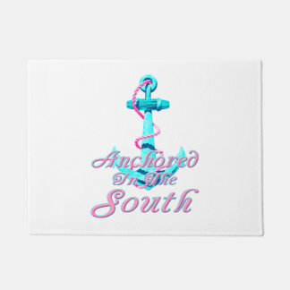 Anchored In the South Nautical Doormat