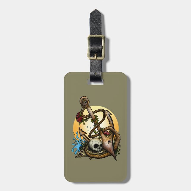 Anchored Luggage Tag (Front Vertical)