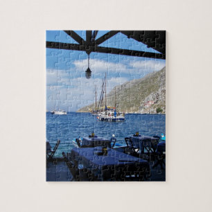 Anchored Outside The Taverna Jigsaw Puzzle