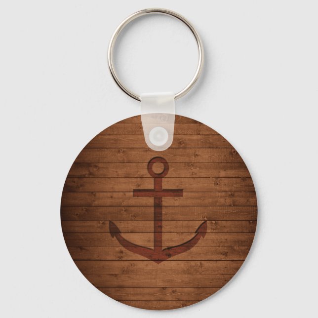 Anchored Rustic Key Ring (Front)