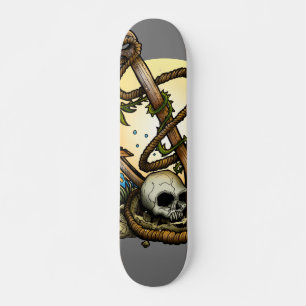 Anchored skateboard