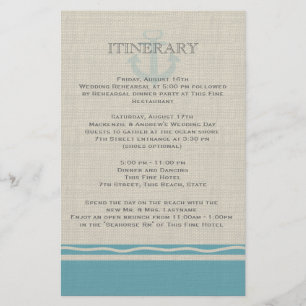 Anchored with Love Beach Itinerary