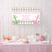 Anchors Away Girl Nautical Baby Shower