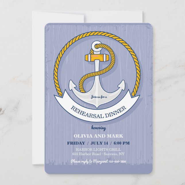 Anchors Away Invitation (Front)