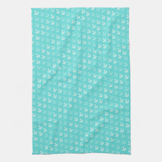 Anchors Away Kitchen Towel in Seafoam