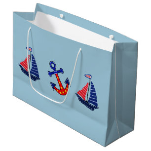 Anchors Away Large Gift Bag