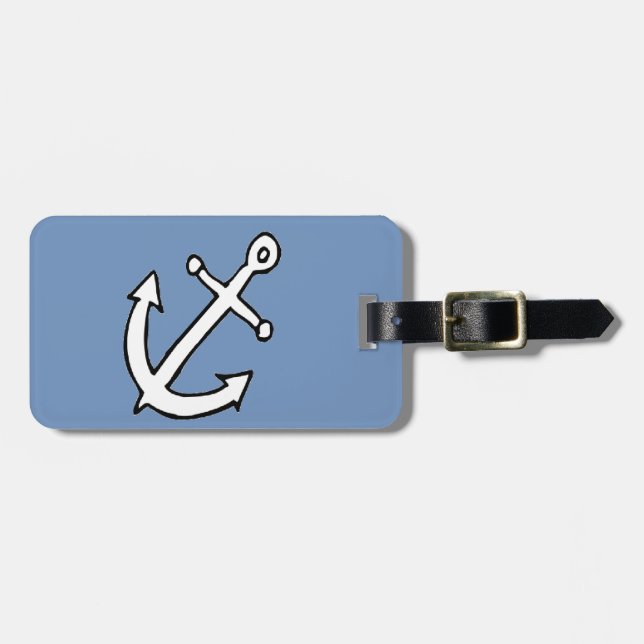 anchors away luggage tag (Front Horizontal)
