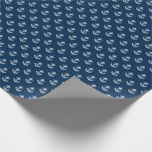 Anchors Away Nautical Personalise Wrapping Paper