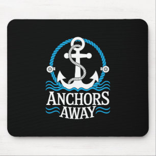 Anchors Away Shirt Couple Cruise Funny Cruise Ship Mouse Pad