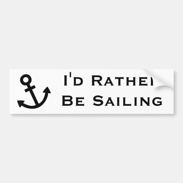Anchors Aweigh Bumper Sticker (Front)