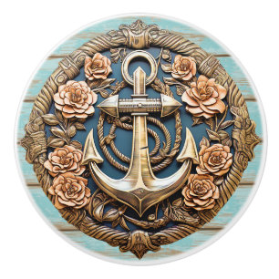 Anchors Aweigh Ceramic Knob