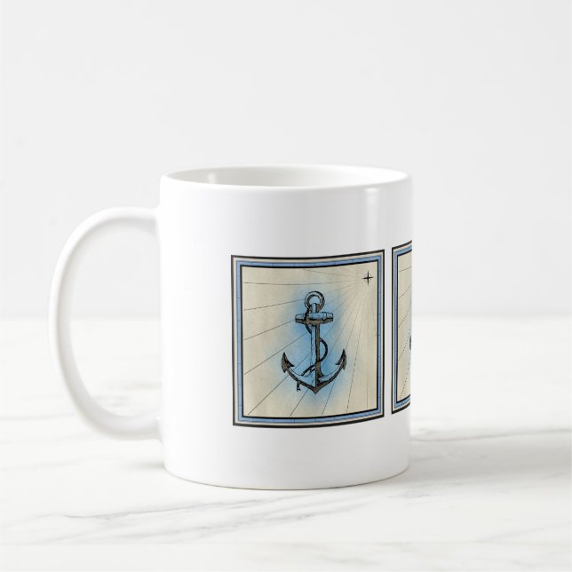 Anchors Aweigh Coffee Mug (Left)