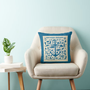 Anchors Aweigh! Cushion