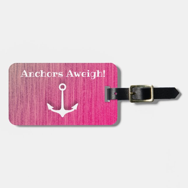 Anchors Aweigh Luggage Tag (Front Horizontal)