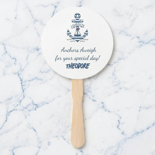 Anchors Aweigh Personalized Party Fan