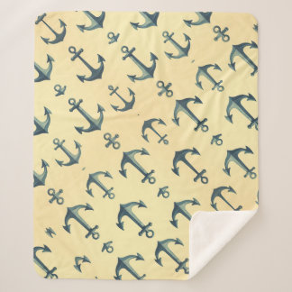 Anchors Aweigh Sherpa Blanket