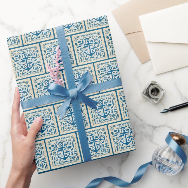 Anchors Aweigh! Wrapping Paper (Gifting)